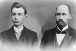 European Missionary and Father-Mission President Albert R. Lyman and Platte D. Lyman