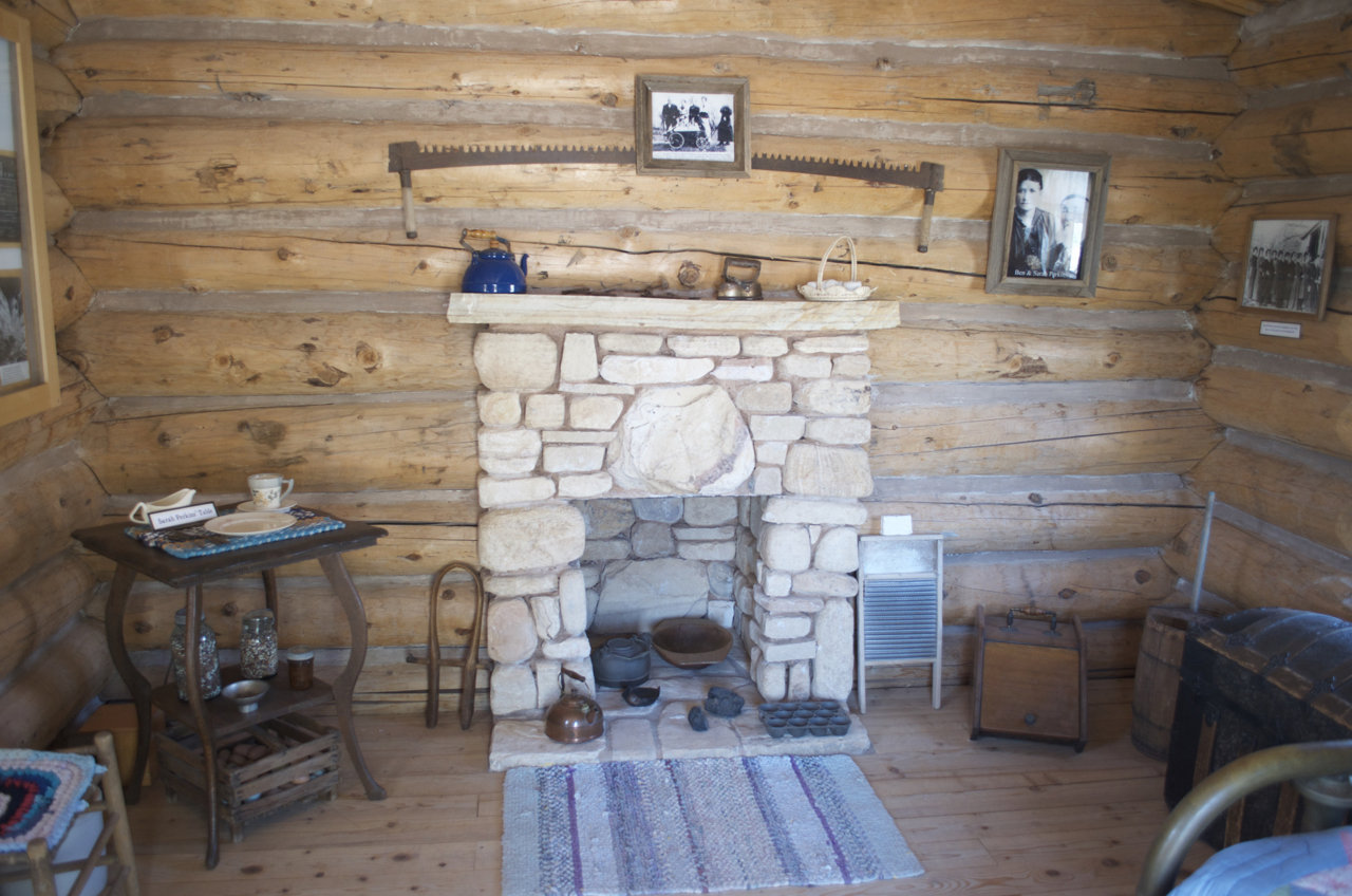 Perkins Cabin Fireplace